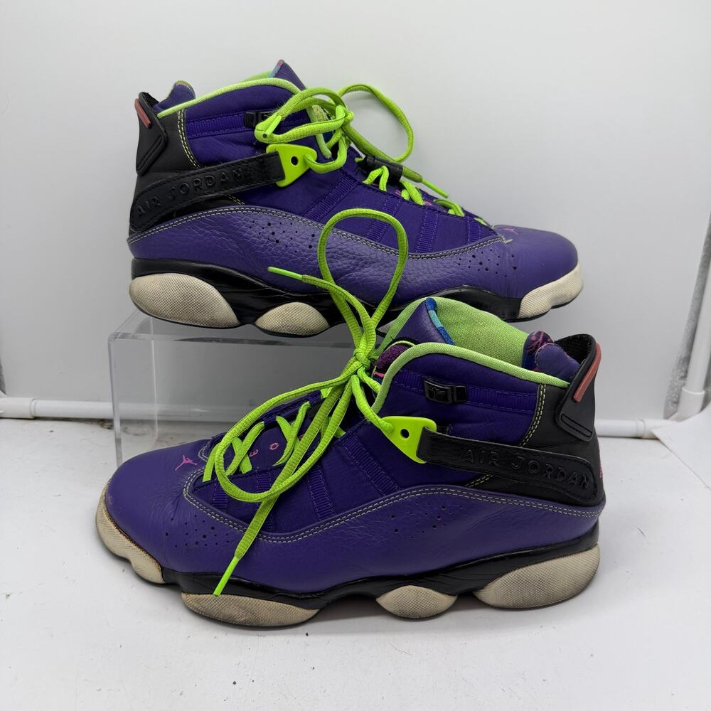 Nike Air Jordan 6 Rings Bel Air 2013 Issue Shoes Men’s 8 Purple Sneakers Purple